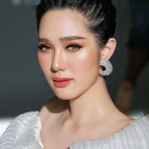 C shape Bridal Wedding Earrings